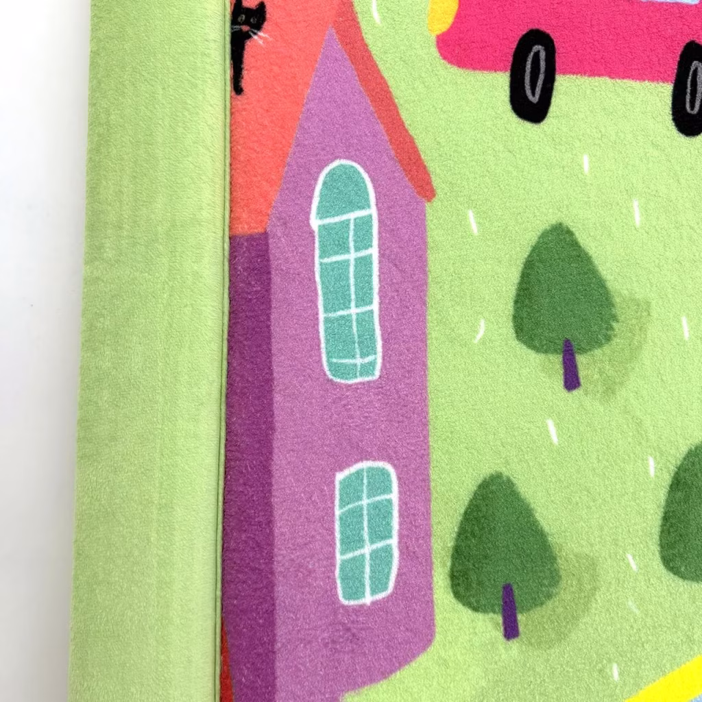 Elula Living City Road Printed Soft Touch Play Mat Texture