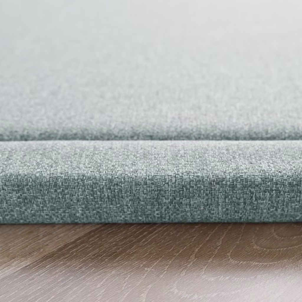 Elula Living Green Linen Play Mat Close Up